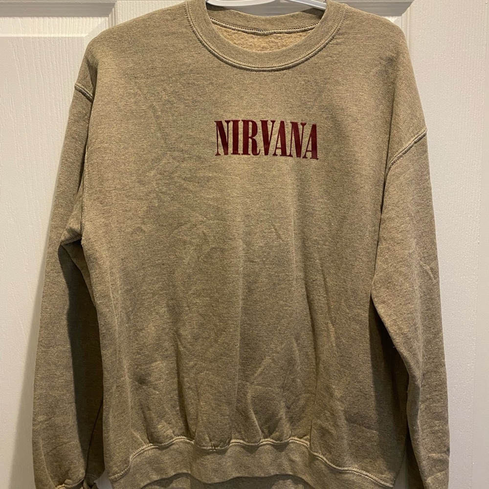 tan/brown Nirvana sweatshirt size small.